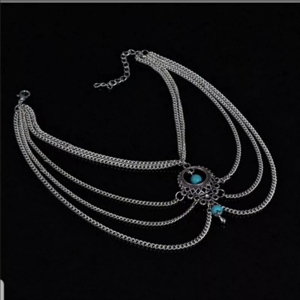 New Boho Turquoise Beach Ankle Bracelet - Picture 5 of 7